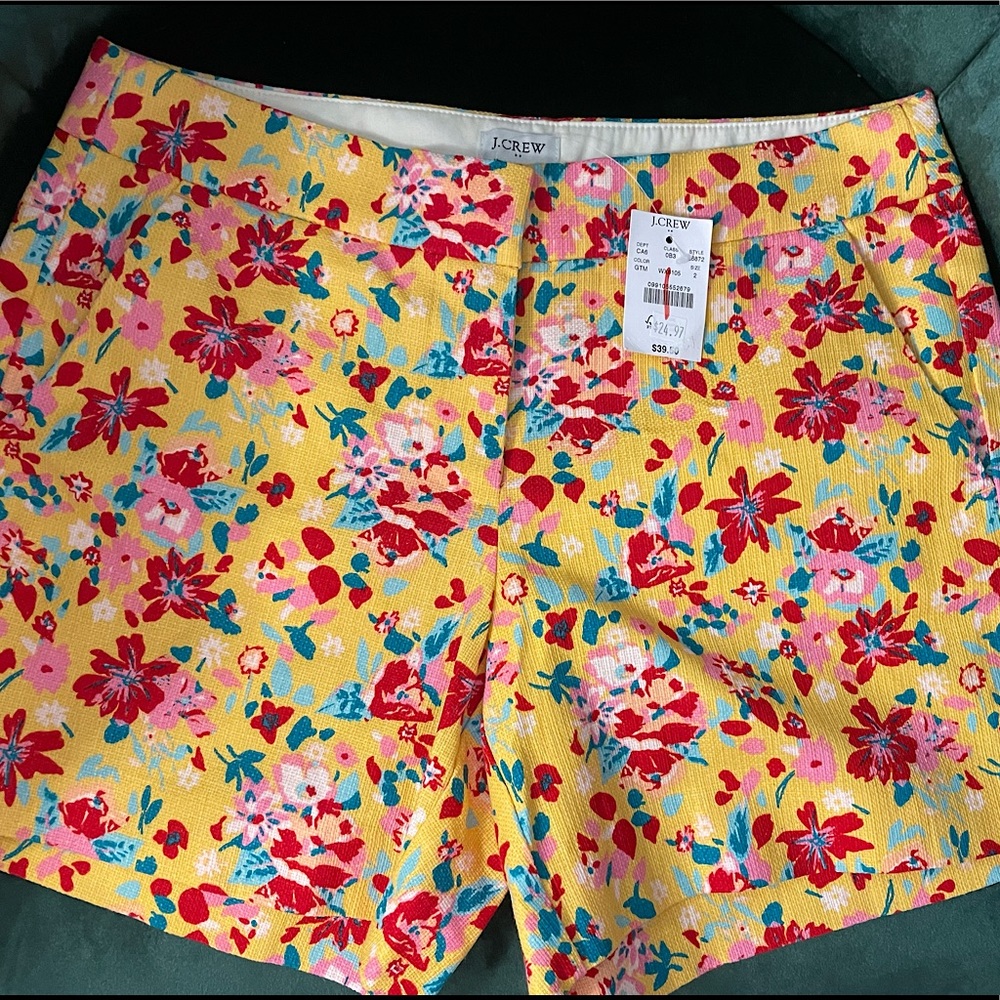 J. Crew Floral Shorts (Size 2)